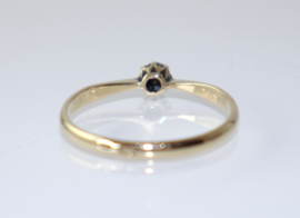 Antieke/vintage gouden solitairring