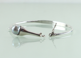 Vintage Deense zilveren armband parel Peter Ernst Ravbutikken