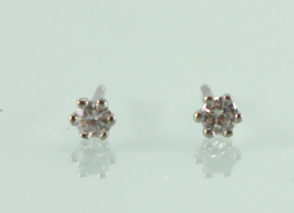 Witgouden oorbellen diamant