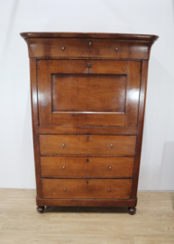 Antieke Hollandse secretaire à abbatant