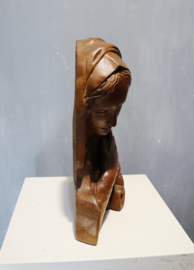 Houten sculptuur Maria