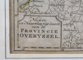 Antieke kaart Gelderland 1785