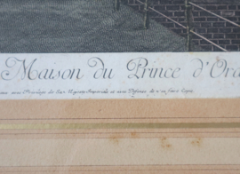 Antieke gravure Den Haag 18e eeuw