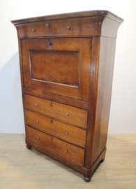 Antieke Hollandse secretaire à abbatant
