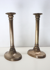 Set koperen Empire kandelaars