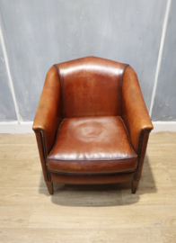 Lederen clubfauteuil