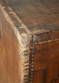 Antieke  Amerikaanse houten kist LG Smith & Bros