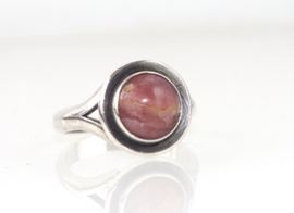 Deense vintage NE From  zilveren ring rhodochrosiet