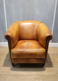 Schapenlederen clubfauteuil