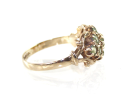 Vintage gouden Schotse ring met peridot, 1979