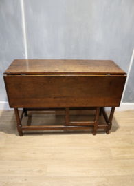 Antieke Engelse wandtafel, gateleg
