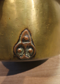 Antieke koperen ketel, hampan