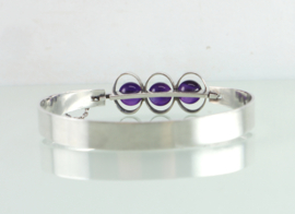 Zilveren armband amethisten Kultaseppa Salovaara Finland 1971