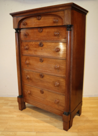 Antieke Hollandse Empire chiffoniere