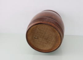 Antieke houten tabakspot
