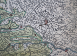 Antieke landkaart Holland, 1733