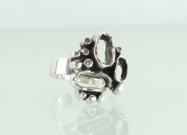 Vintage zilveren ring Friedrich Knödler