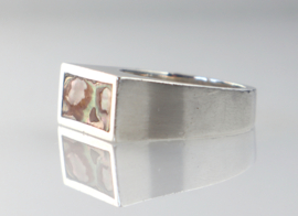Ring zilver abalone, Palle Bisgaard, Denemarken ‘60