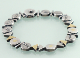 Vintage zilveren soepel vallende armband
