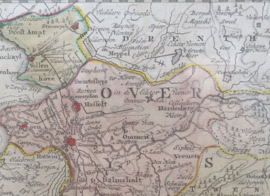 Antieke kaart Gelderland 1785