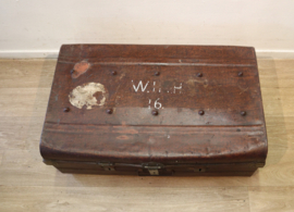 Vintage metalen reiskoffer Hagemeijer