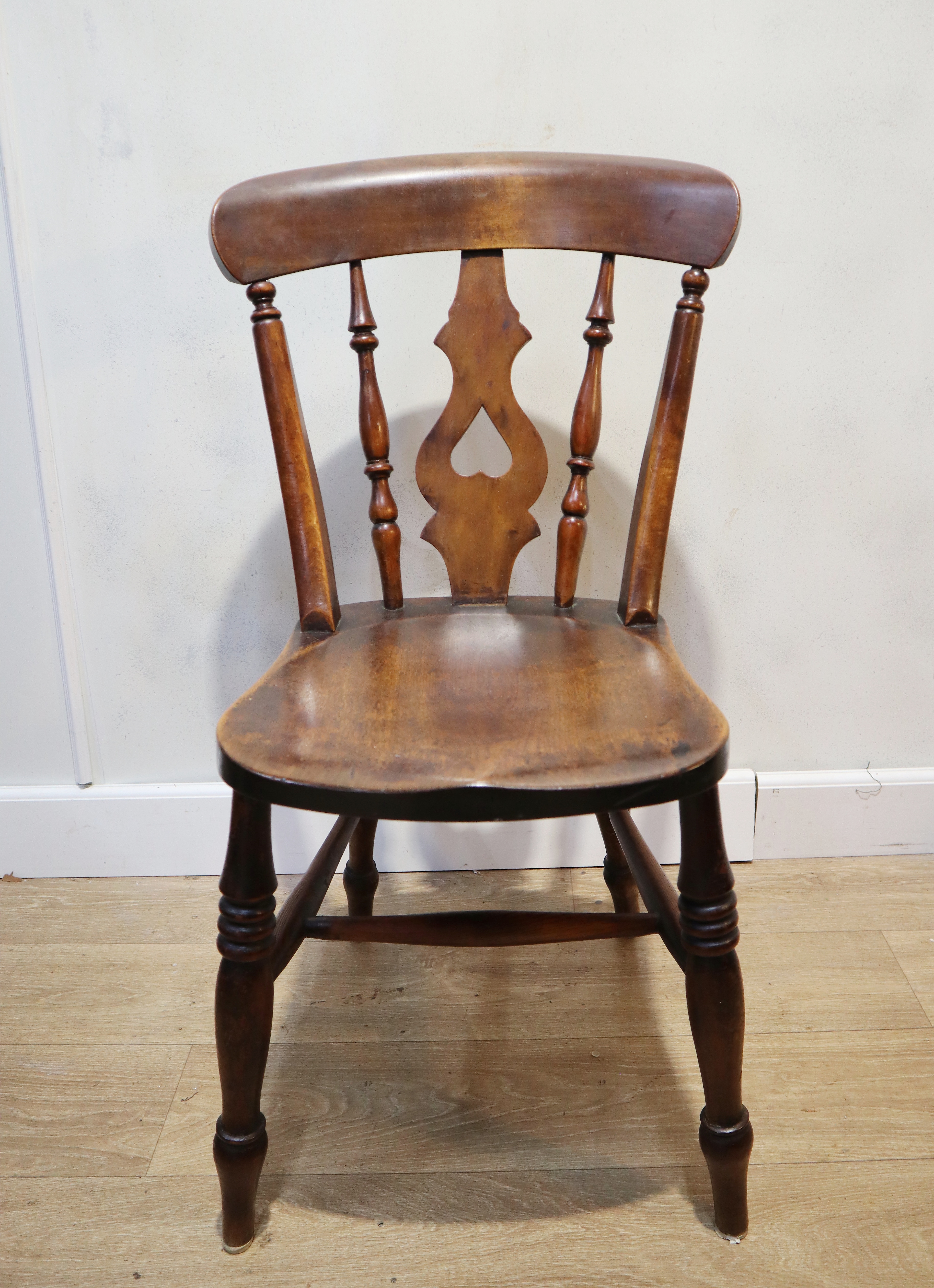 Set van vier antieke Windsorstoelen