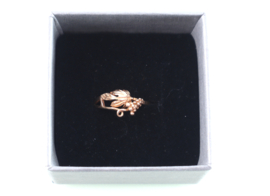 Vintage roségouden ring met wijnrank