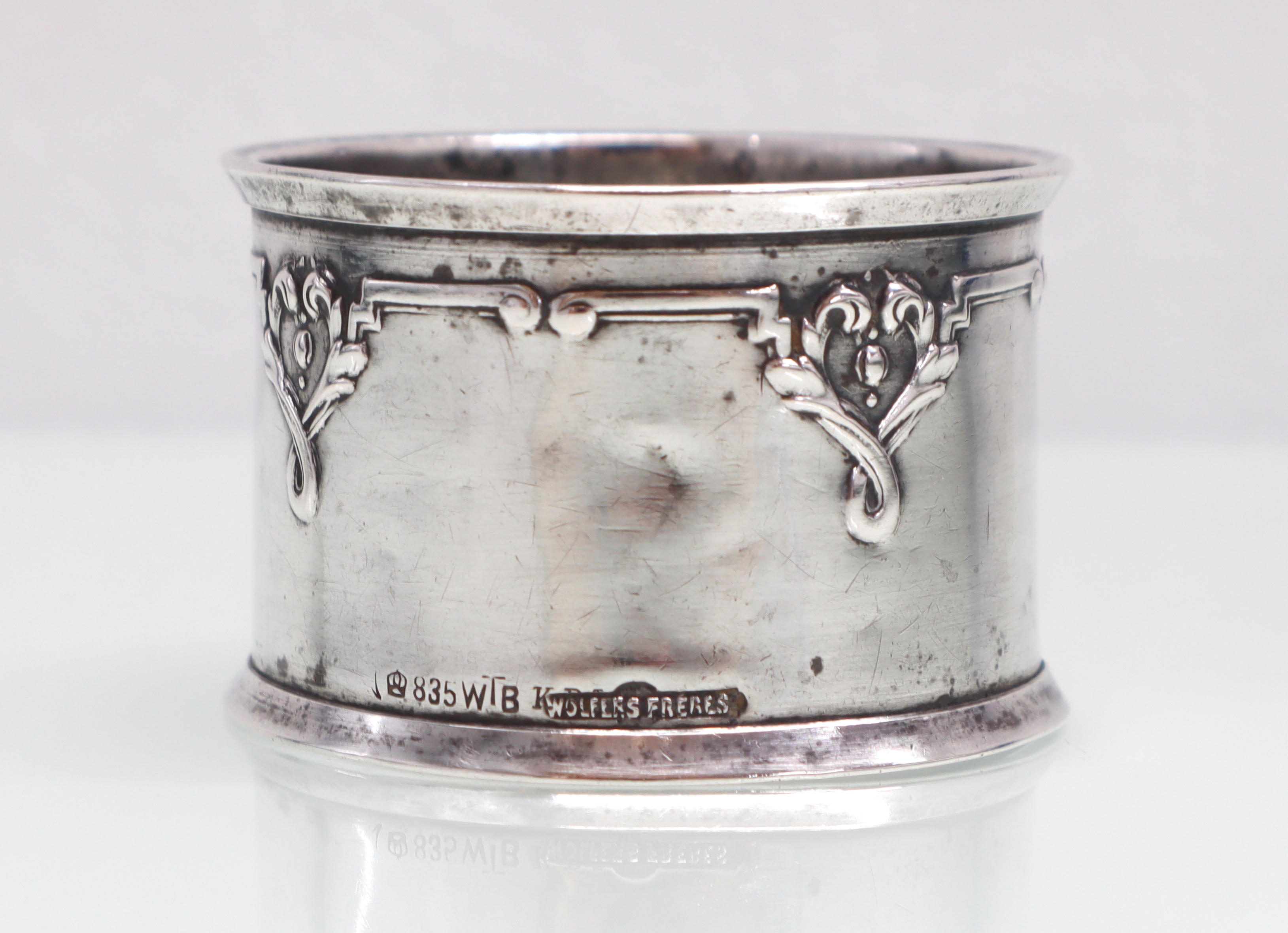 Zilveren servetring Wolfers Freres en Wilhelm Binder