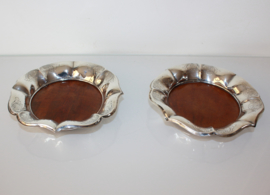 Set antieke zilveren flessenbakken 1858/1859
