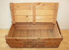 Vintage houten verhuiskist / transportkist