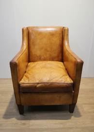 Lederen clubfauteuil