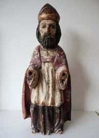 Antiek houten heiligenbeeld