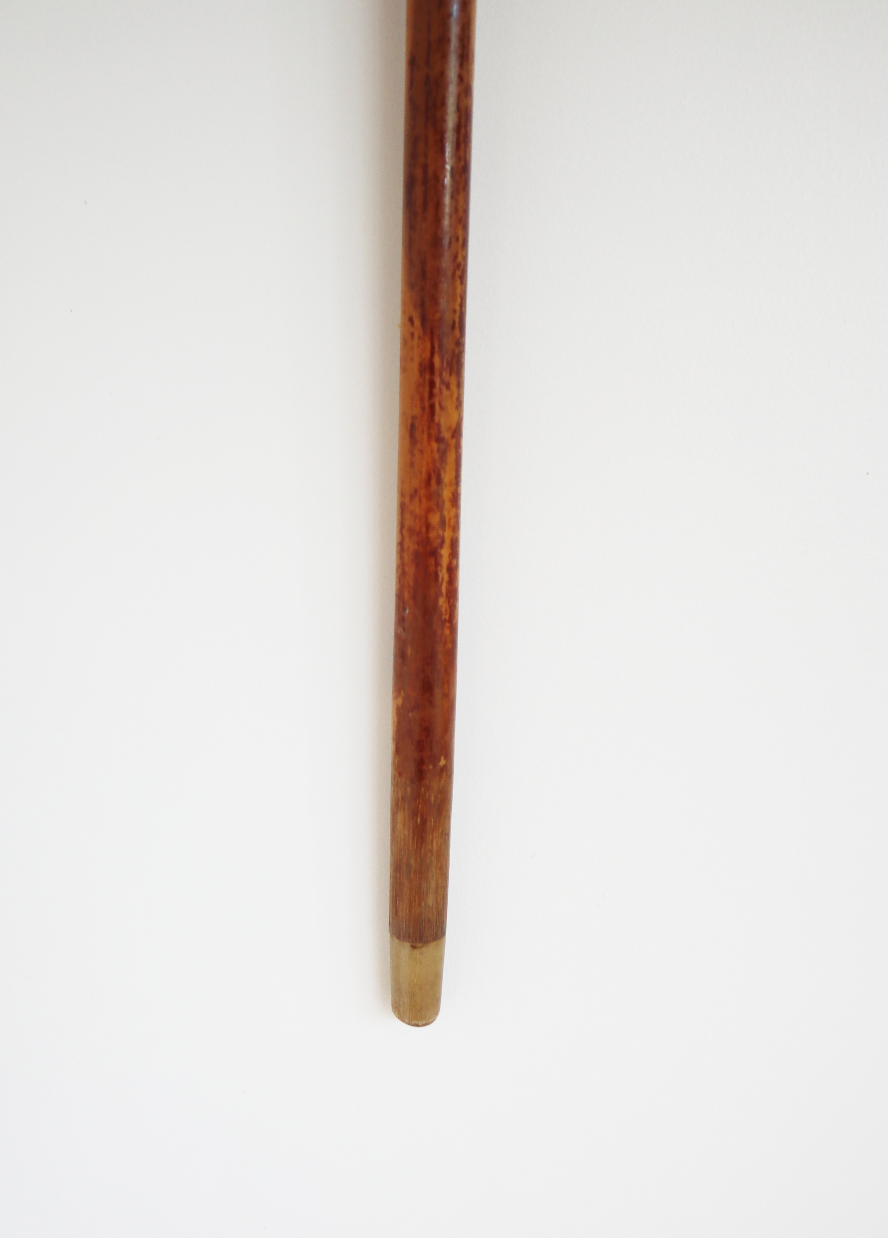 Antieke wandelstok met zilveren knop