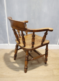 Antieke Engelse captainchair, 19e eeuw