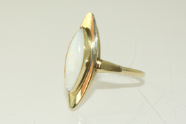 Vintage gouden ring met opaal, jaren '60/'70