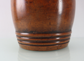 Antieke houten tabakspot