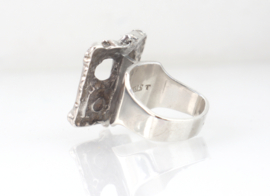 Vintage zilveren ring Juhls, Noorwegen jaren ‘60/’70