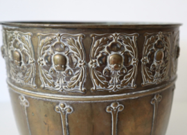 Jugendstil koperen pot