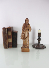 Antiek houten Christus beeldje