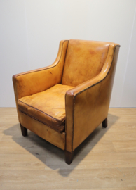 Lederen clubfauteuil