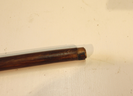 Antieke wandelstok met zilveren handvat