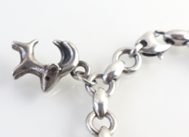 Zilveren armband gemzen S.J. Rose & Son, 1988/1995