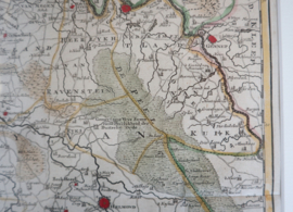 Antieke kaart Brabant, 1744