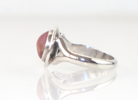 Deense vintage NE From  zilveren ring rhodochrosiet