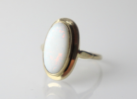Vintage gouden ring met opaal, jaren '60/'70