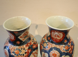 Set antieke Imari porseleinen vazen
