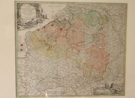 Antieke landkaart België Johan Baptist Homann