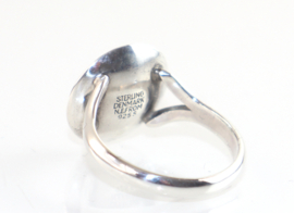 Zilveren ring met rozenkwarts, Niels Erik From, ca. 1970
