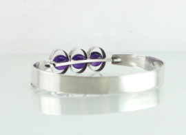 Zilveren armband amethisten Kultaseppa Salovaara Finland 1971