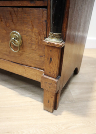 Antieke Hollandse Empire ladenkast